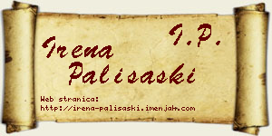Irena Pališaški vizit kartica